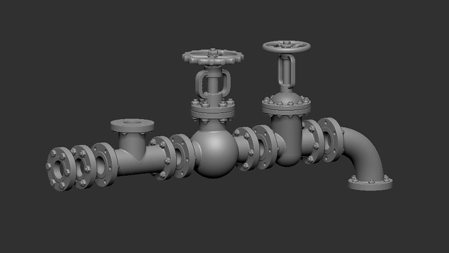 Piping system - ver.B  For tube diameter 3.5 mm