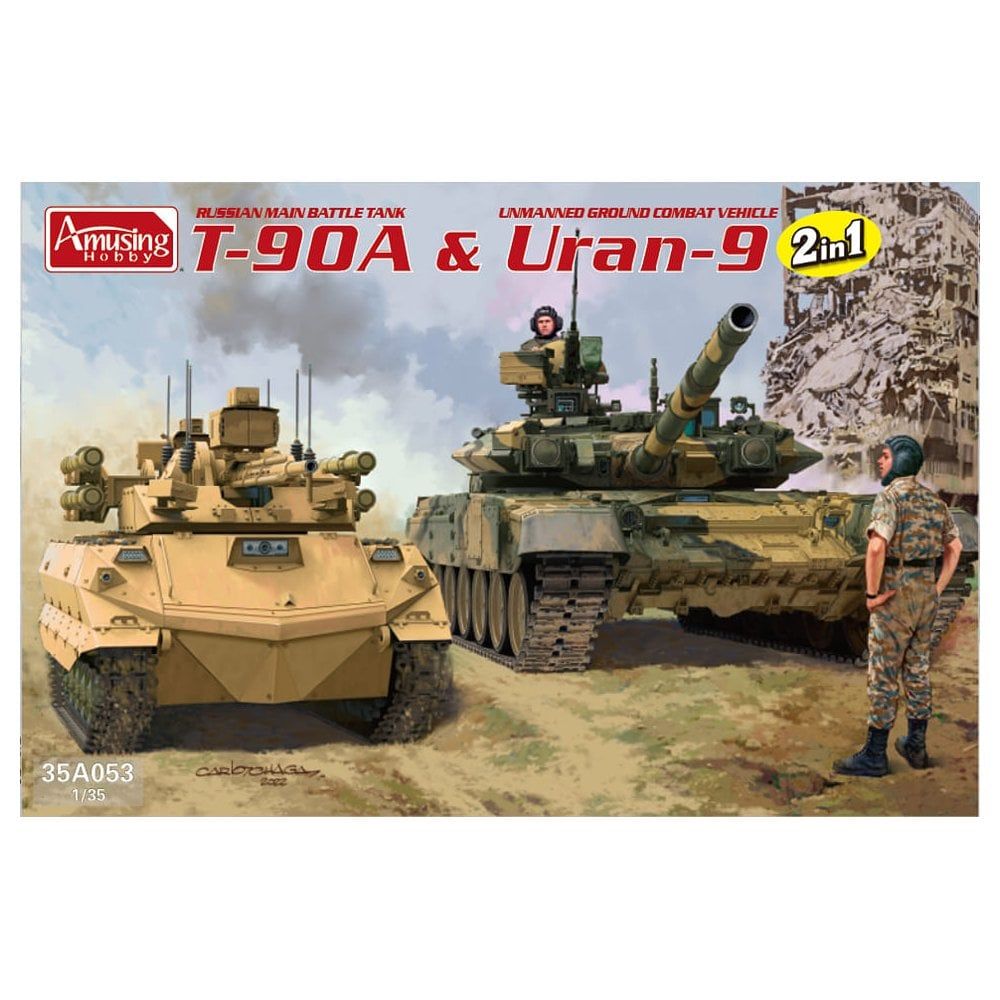 1:35 Russian Main Battle Tank T-90A & Uran-9