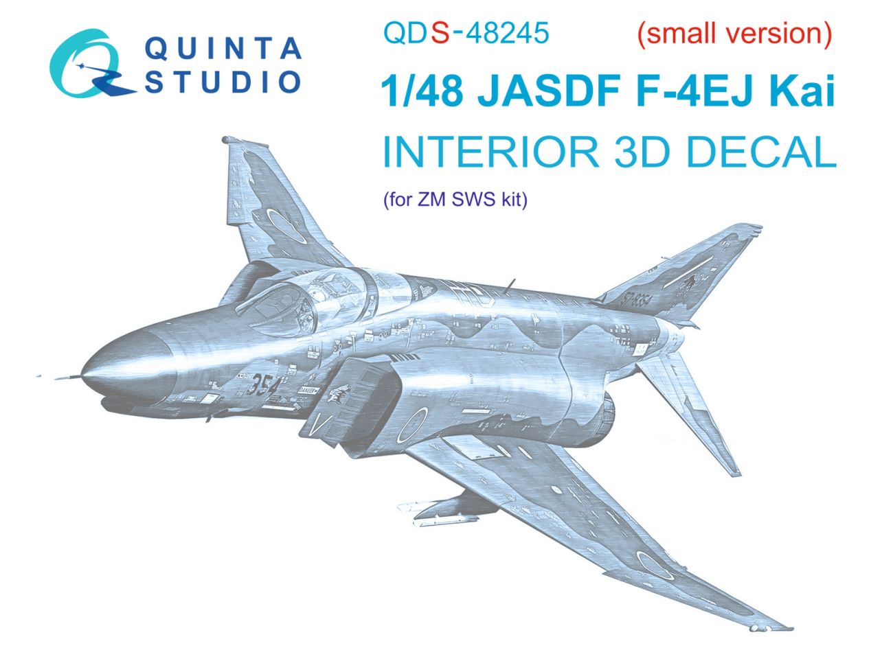 1:48 F-4EJ Kai 3D-Printed & coloured Interior on decal paper (ZM SWS) (Small version)