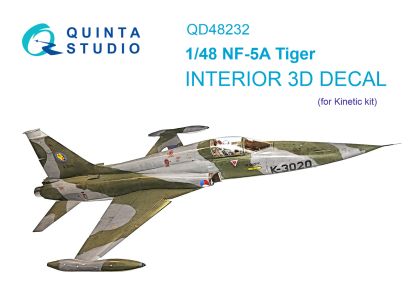 1:48 NF-5A 3D-Printed & coloured Interior on decal paper (Kinetic)