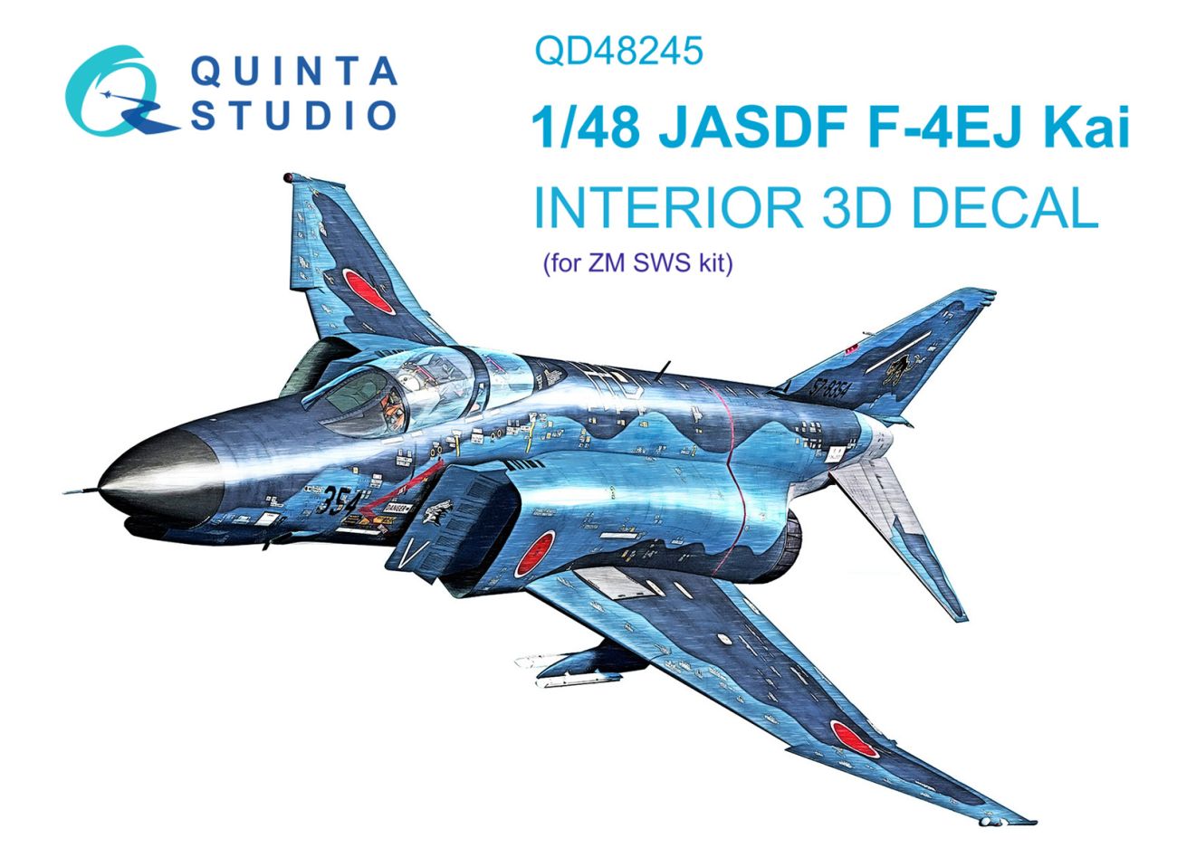 1:48 F-4EJ Kai 3D-Printed & coloured Interior on decal paper (ZM SWS)