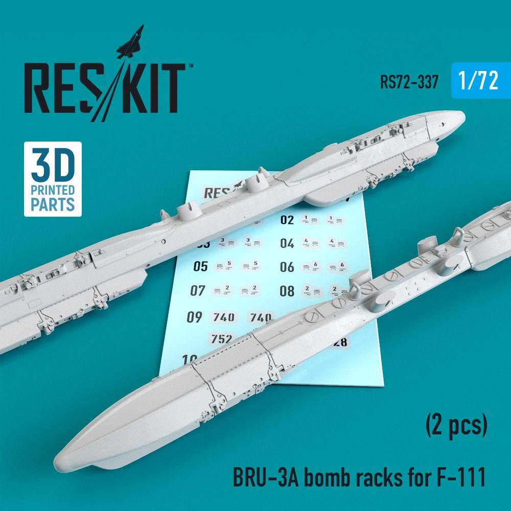 1:72 BRU-3A bomb racks for Aardvark (2 pcs) F-111