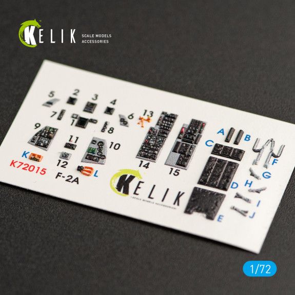 1:72 JASDF F-2A FIGHTER INTERIOR 3D DECALS FOR FINEMOLDS KIT