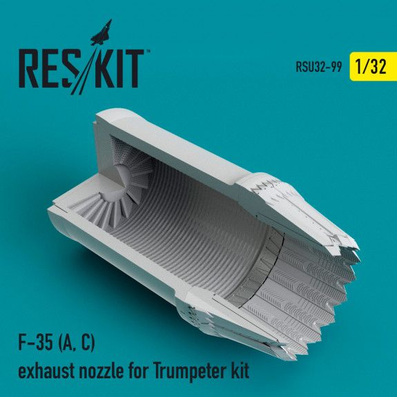 1:32 F-35 (A, C) exhaust nozzle for Trumpeter kit 