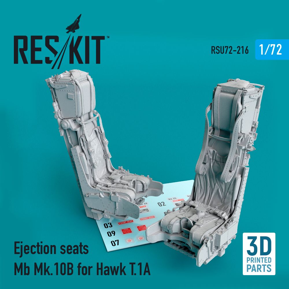 1:72 Ejection seats MB Mk.10B for BAe Hawk T.1A (3D Printing)