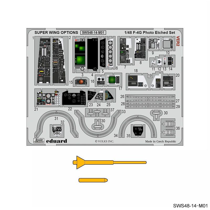 1:48 F-4G Photo-Etched Set