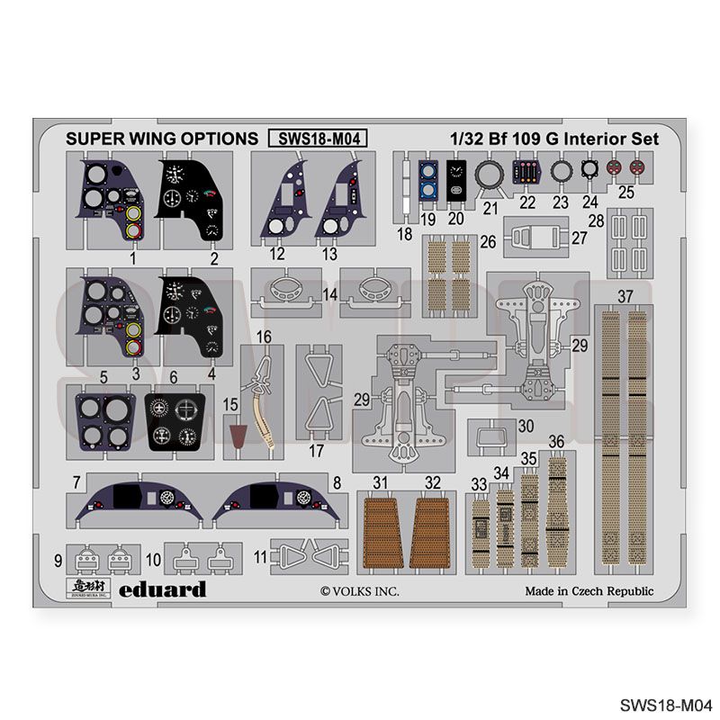 1:32 Bf 109 G Interior Set