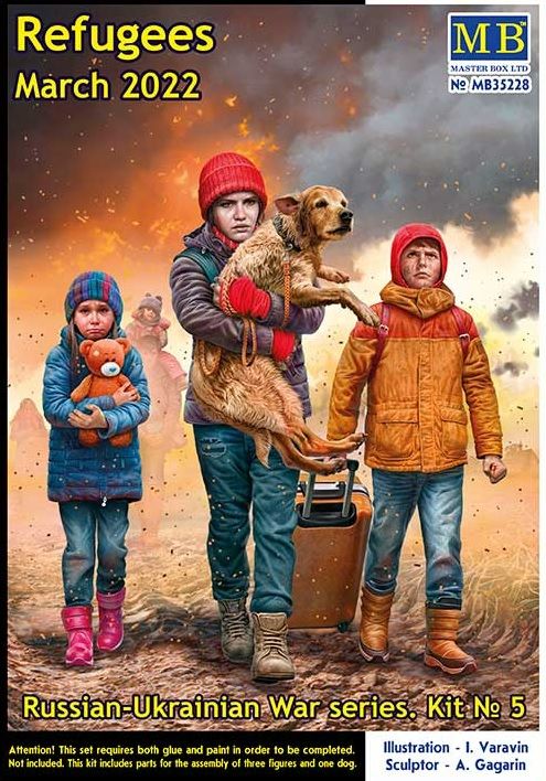 1:35 Russian-Ukrainian War series, kit № 5. Refugees