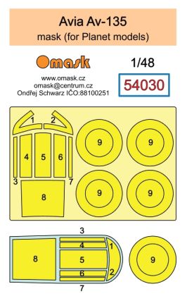 1:48 Avia Av-135 mask (for Planet models)