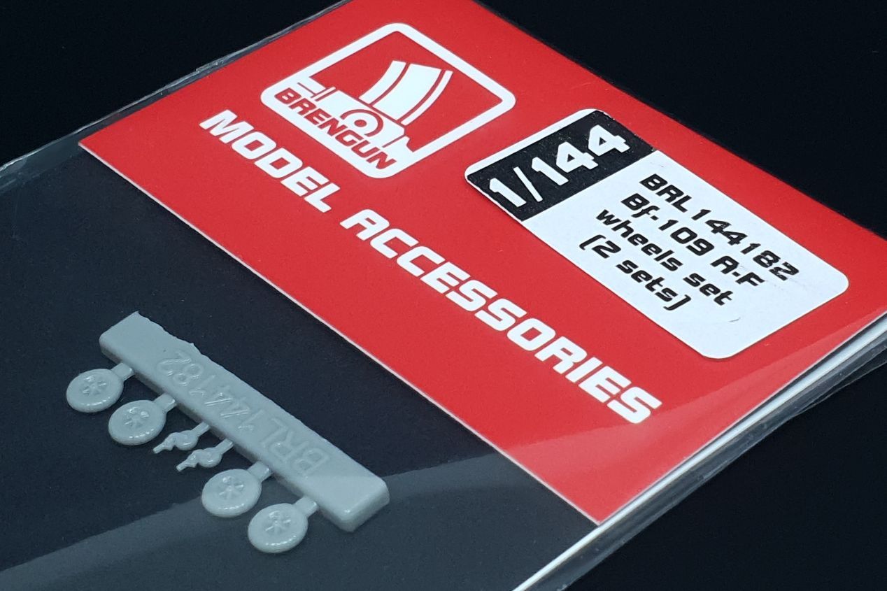 1:144 Messerschmitt Bf-109 A-F wheels set (2 sets)