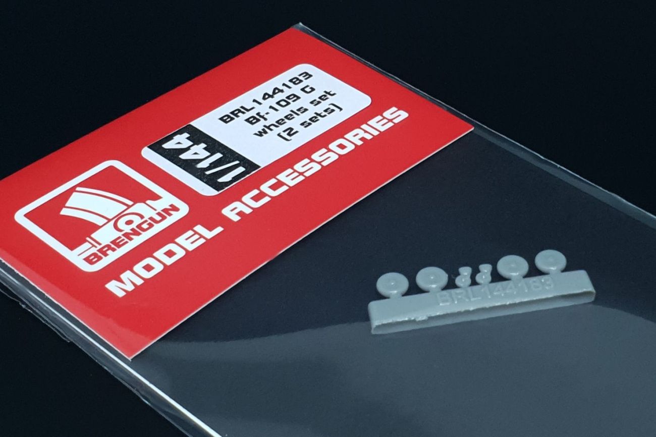 1:144 Messerschmitt Bf-109 G wheels set (2 sets)