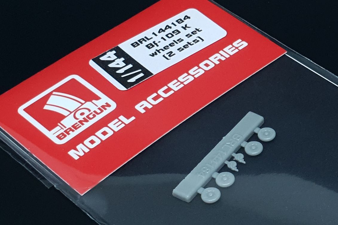 1:144 Messerschmitt Bf-109 K wheels set (2 sets)