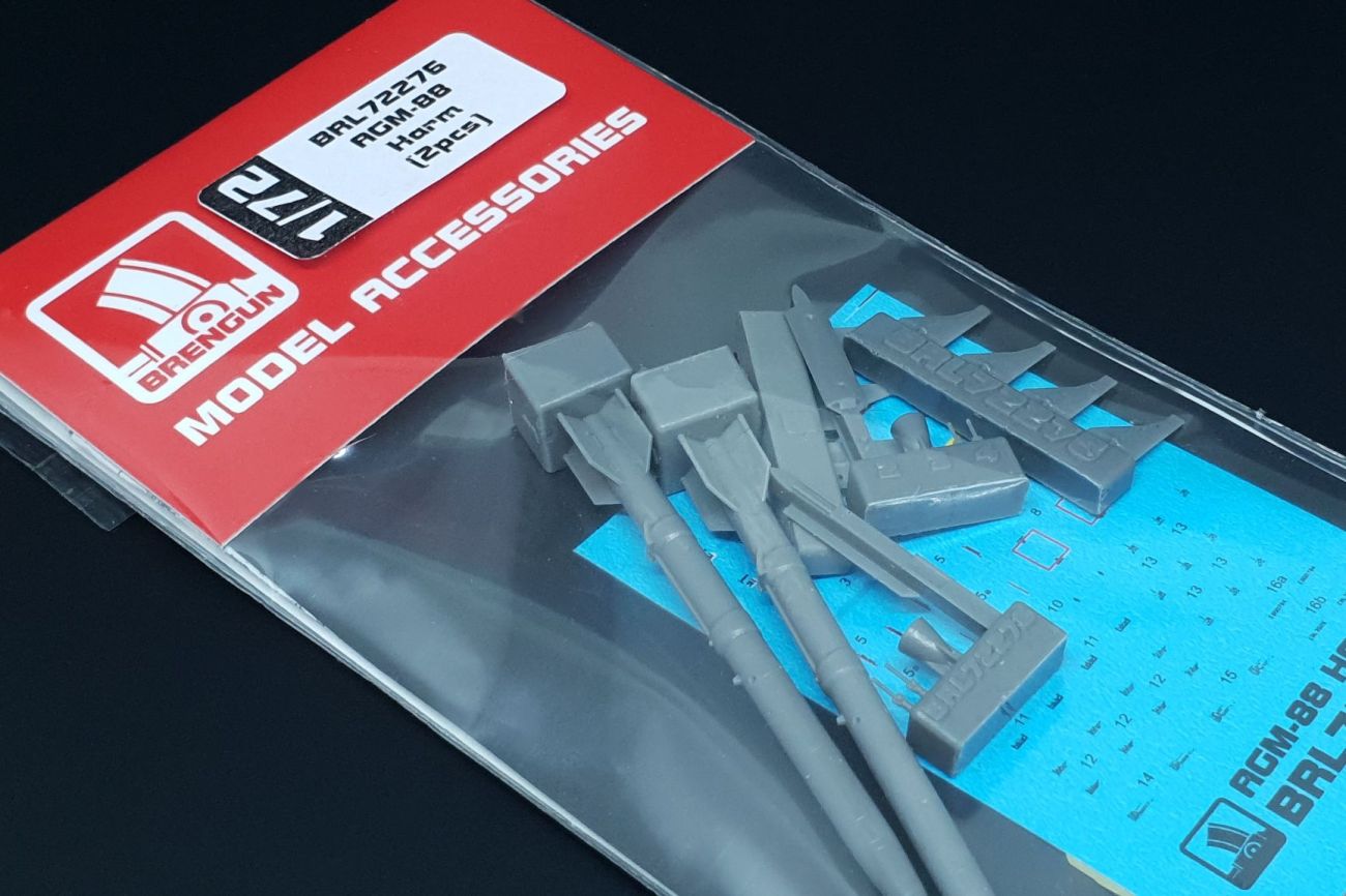 1:72 AGM-88 Harm (2pcs) resin kit of U.S. anti-radar missile (2pcs)