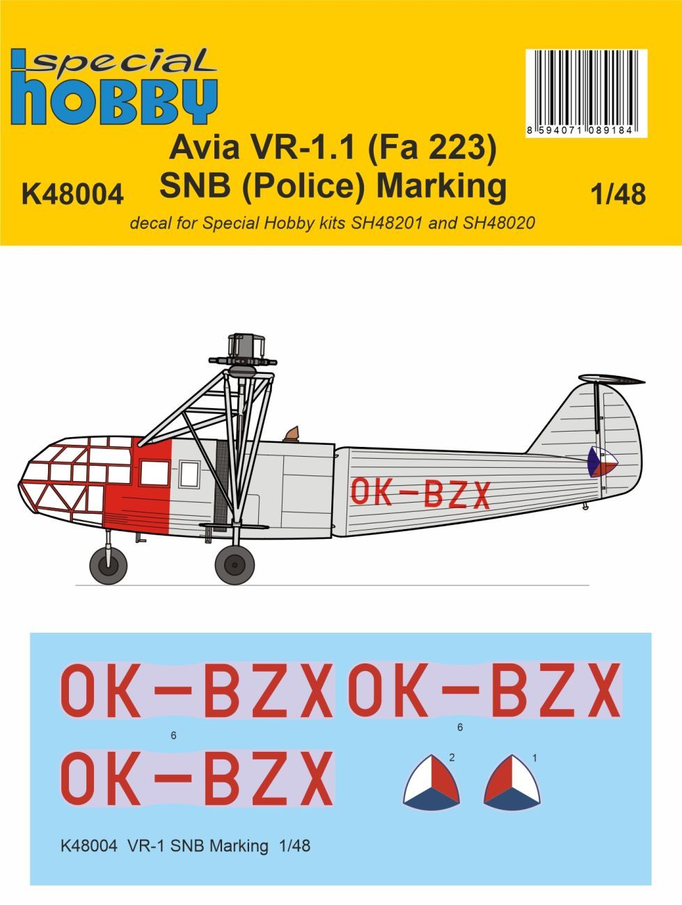 1:48 VR-1 SNB Marking Decal