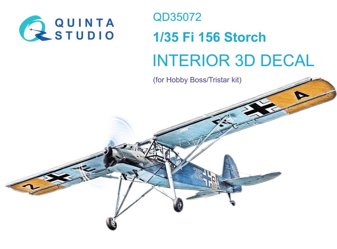 1:35 Fi 156C 3D-Printed & coloured Interior on decal paper (Hobby Boss (ex-Tristar))