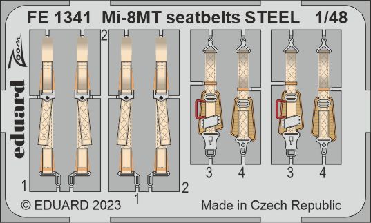 1:48 Mil Mi-8MT seatbelts STEEL