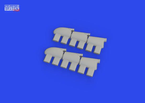 1:32 Hurricane Mk.II exhaust rounded 3D PRINTED