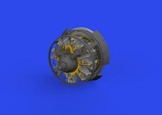 1:48 F4F-3 Wildcat engine late 3D PRINTED