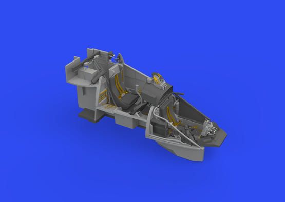 1:48 Mil Mi-24V cockpit turquoise 3D PRINTED