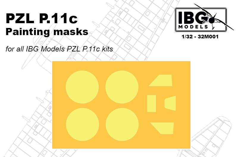 1:32 PZL P.11c masks