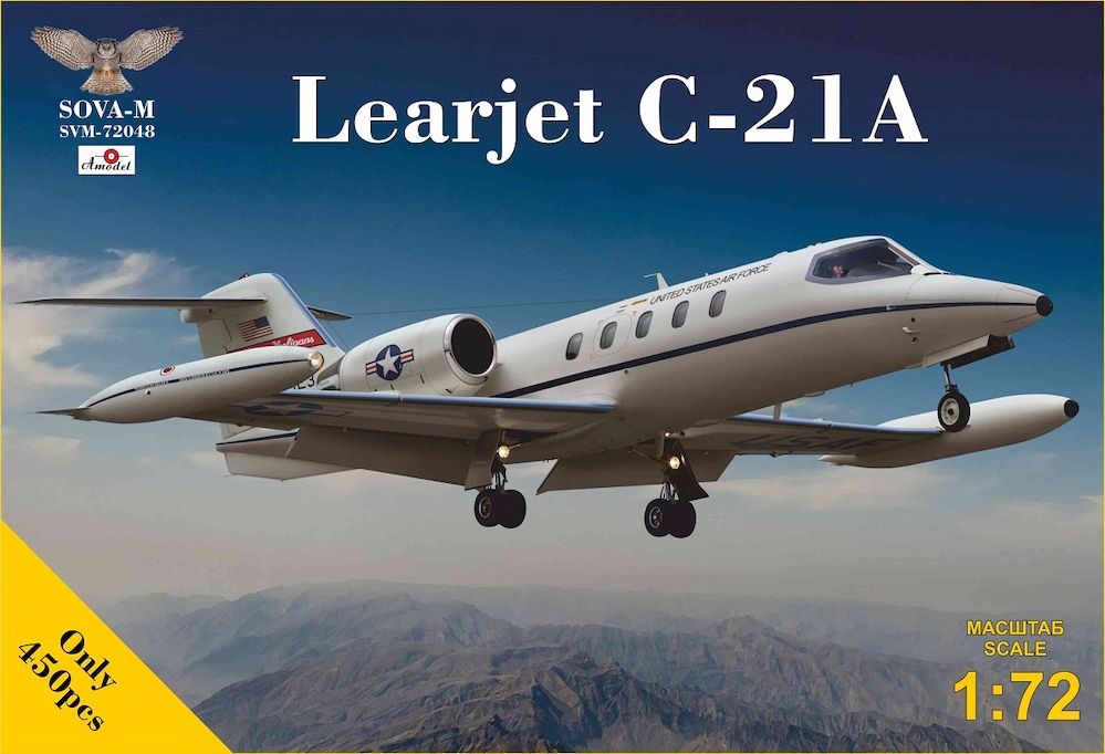 1:72 Learjet C-21A jet utility aircraft
