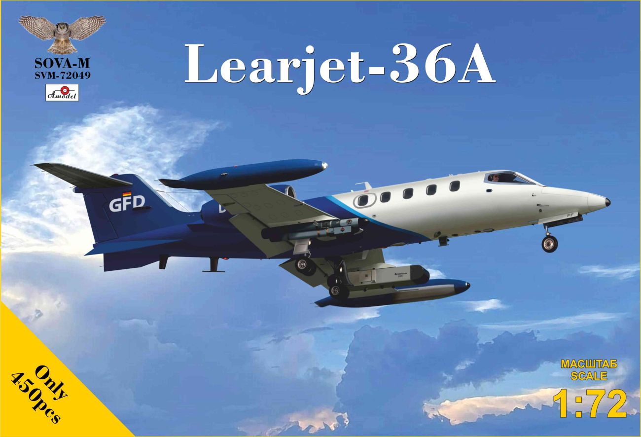 1:72 Learjet 36A with radar pod (in GFD service)