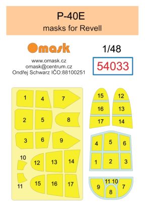 1:48 P-40E mask (for Revell)