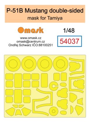 1:48 P-51B Mustang double-sided mask (for Tamiya)