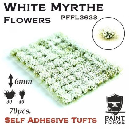 White Myrthe Flowers 6mm