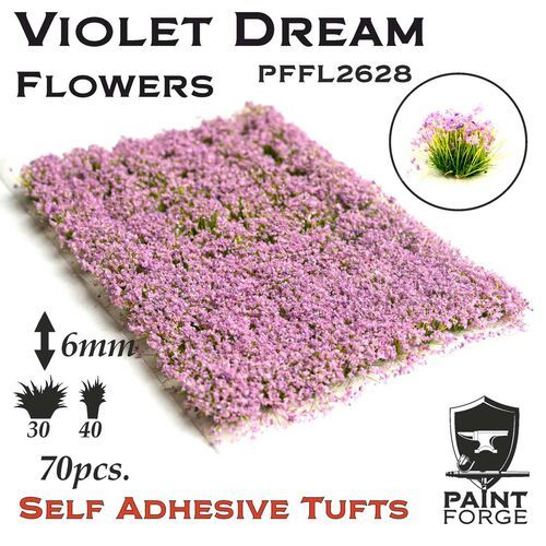 Violet Dream Flowers 6mm