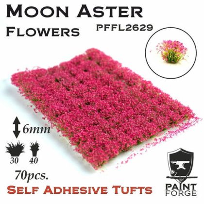 Moon Aster Flowers 6mm