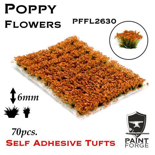 Poppy Flowers 6mm
