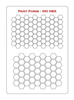 Hex Stencils M (size 14.0cm x 9.8cm)