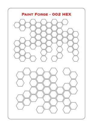Hex 2 Stencils L (size 14.0cm x 20.0cm)