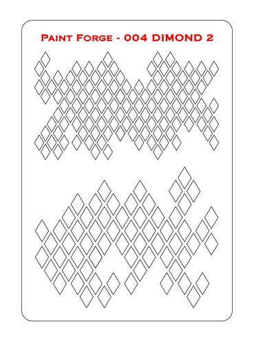 Dimonds 2 Stencils L (size 14.0cm x 20.0cm)