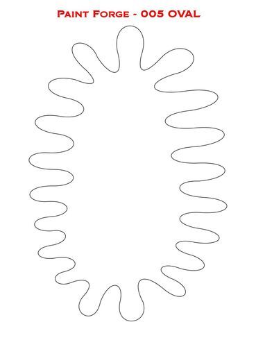 Oval Stencils L (size 14.0cm x 20.0cm)