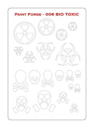 Bio Toxic Stencils L (size 14.0cm x 20.0cm)