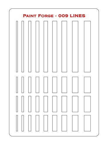 Lines Stencils L (size 14.0cm x 20.0cm)