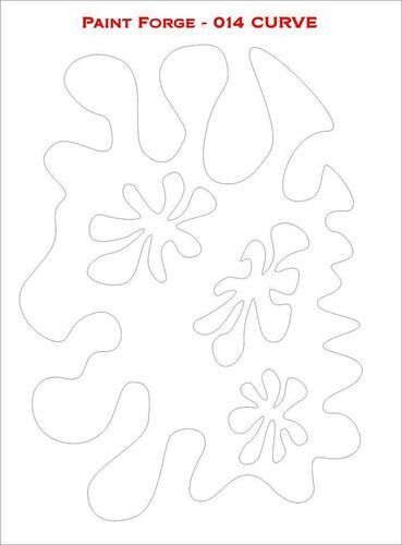 Curve Stencils M (size 14.0cm x 9.8cm)