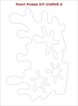 Curve 2 Stencils M (size 14.0cm x 9.8cm)