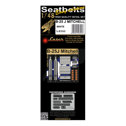 1:48 B-25J MITCHELL (WHITE) - SEATBELTS