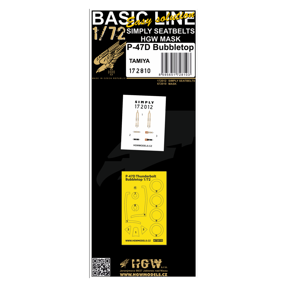 1:72 P-47D THUNDERBOLT BUBBLETOP (TAMIYA) - BASIC LINE