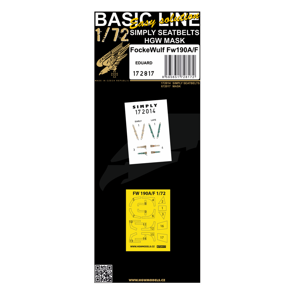 1:72 FOCKEWULF FW190 A/F (EDUARD) - BASIC LINE