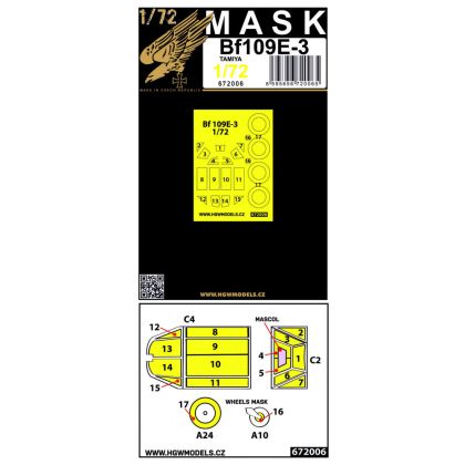 1:72 BF 109E-3 (TAMIYA) - MASKS
