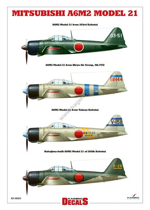 1:48 Mitsubishi A6M2 Model 21