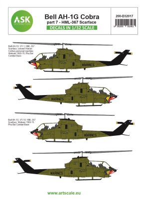 1:32 Bell AH-1G Cobra part 7 - HML367 Scarface