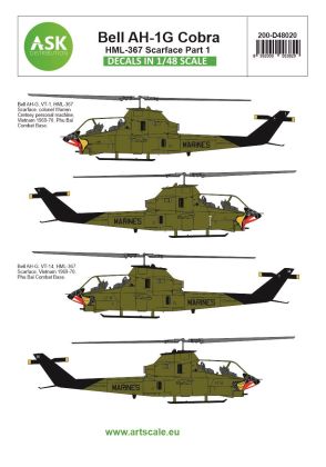 1:48 Bell AH-1G Cobra part 7 - HML367 Scarface