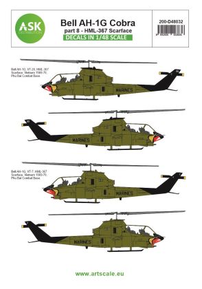 1:48 Bell AH-1G Cobra part 8 - HML367 Scarface