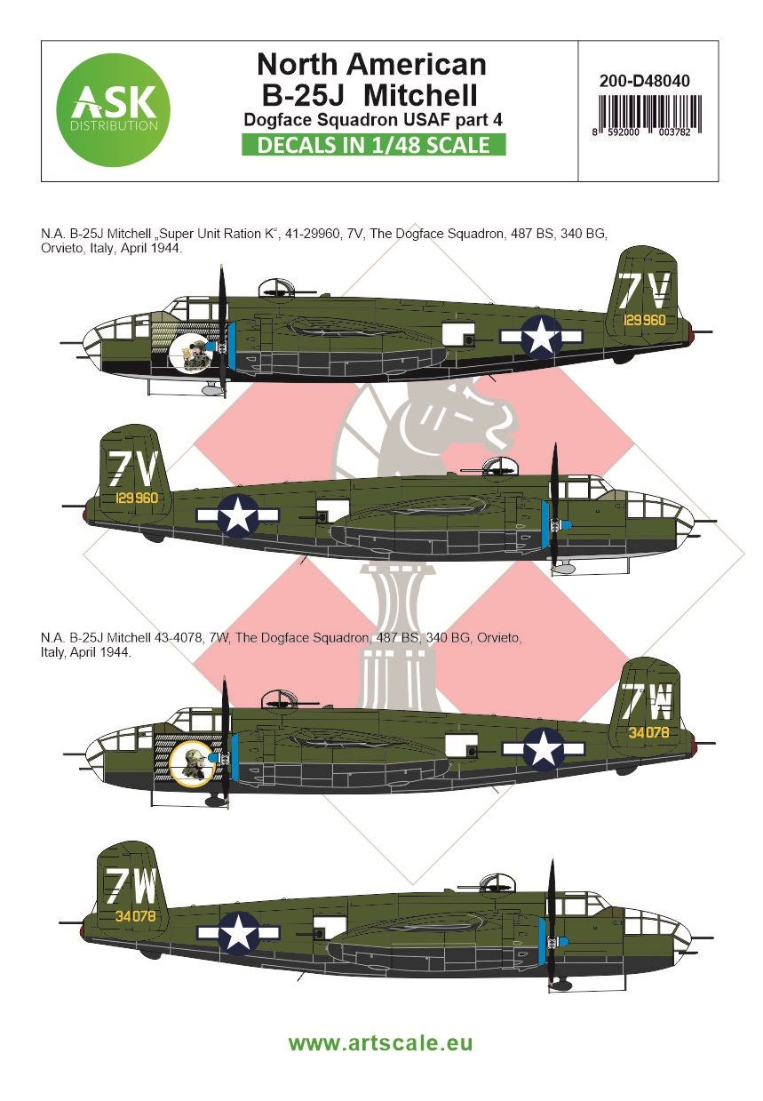 1:48 B-25J Mitchell part 4 - US Dogface Sq. 