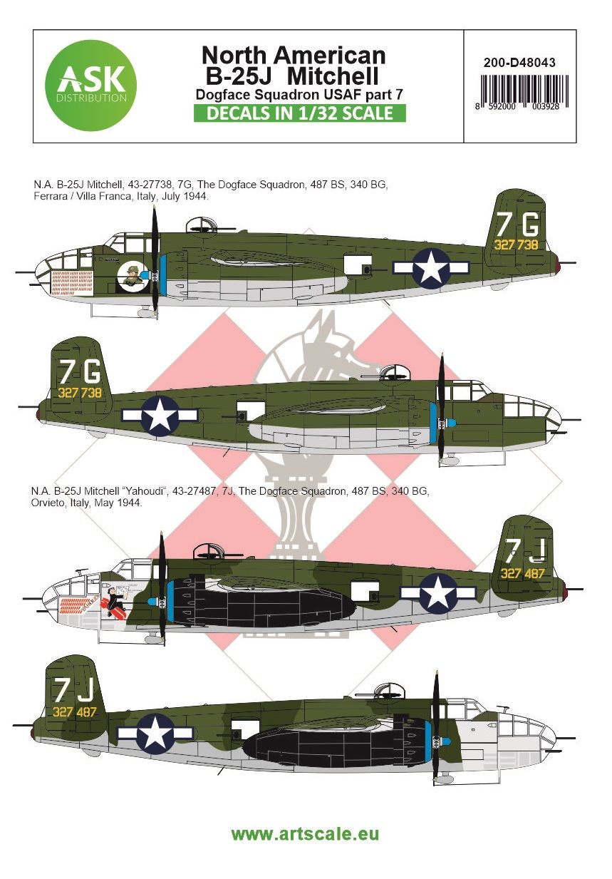 1:48 B-25J Mitchell part 7 - US Dogface Squadron, 